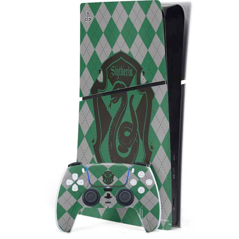 Wizarding World Harry Potter Slytherin Crest PS5 Slim Digital Edition Console Skin